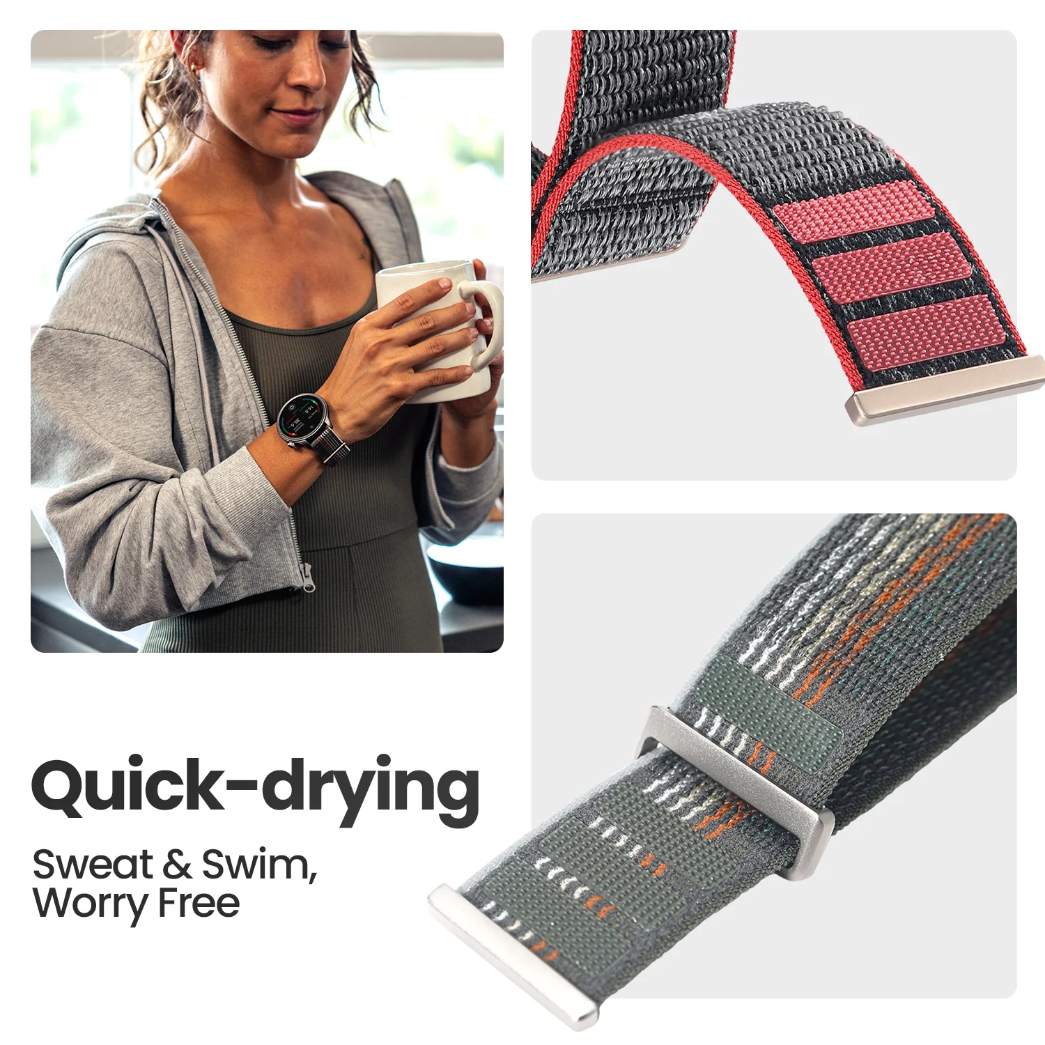 Correas tejidas de nailon - 20mm/22mm - Image 8